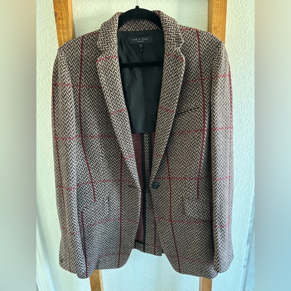 Rag & Bone Margot Plaid Blazer - EUC Size 2